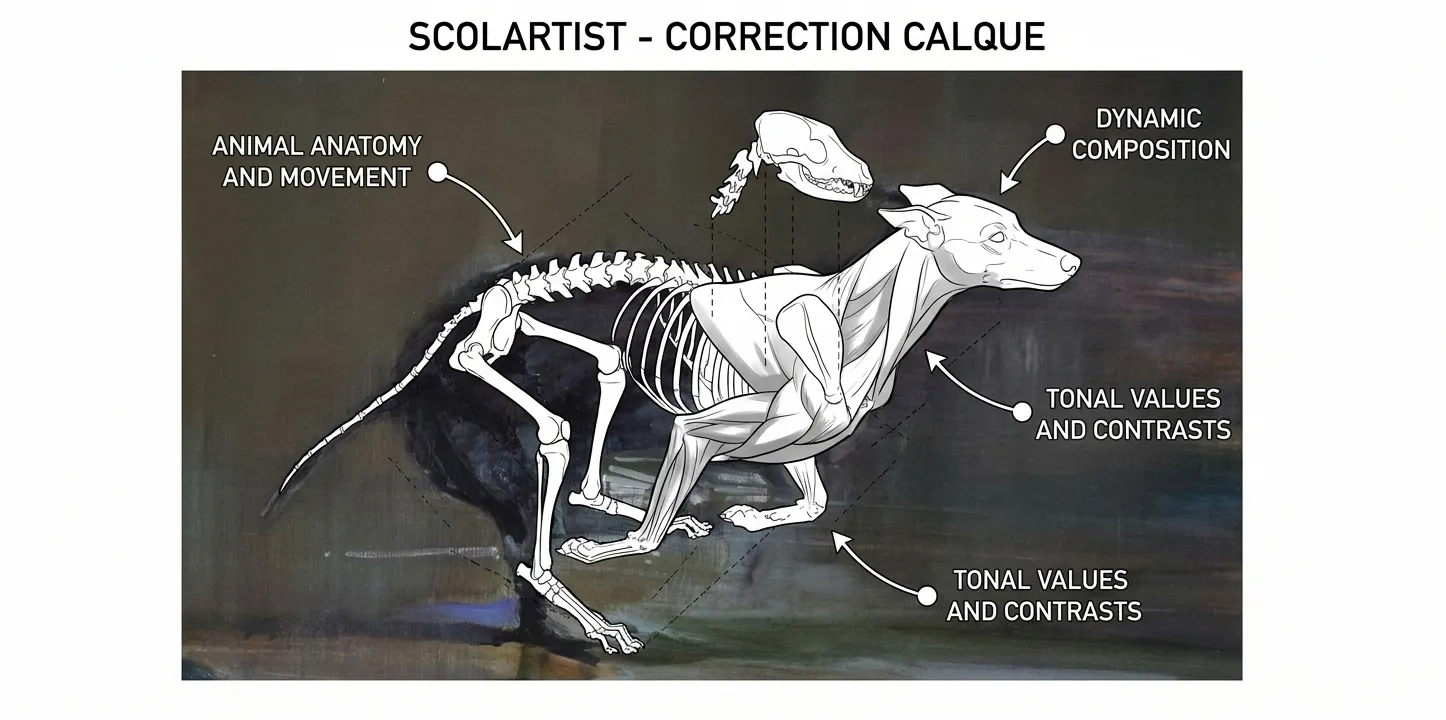 Calque correctif du chien