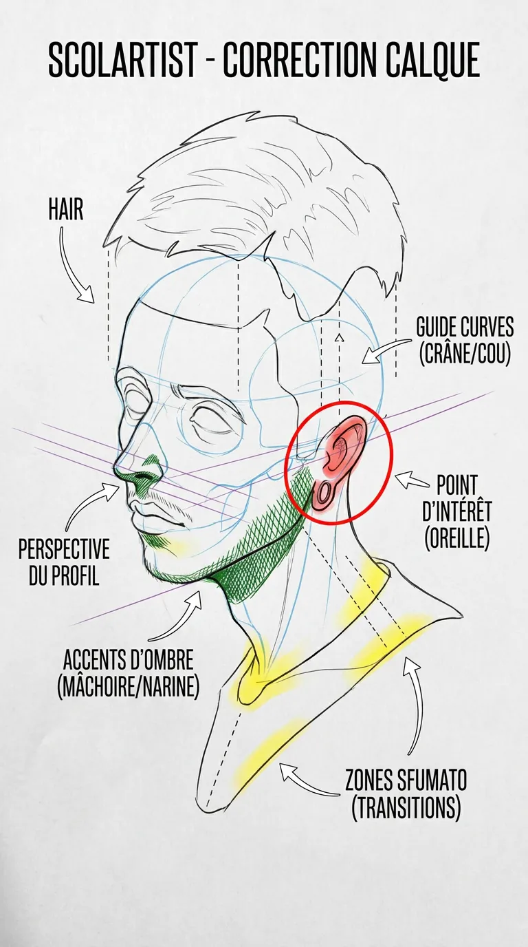 Calque correctif annoté par Scolartist